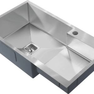 DOUBLE WITH DRAIN "36x20x9" 304 GRADE